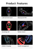 Smart Watch X8 TWS Bluetooth Earphone 2In1 Heart Headset Wireless Music Play Earbuds Headset Sports Smartwatch Bracelet Mart Lion   