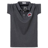 Men's Clothing Top Grade Designer Logo Summer Men's Polo Shirts with Short Sleeve Turn Down Collar Casual Tops Mart Lion Dark Grey M 