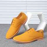 Men's Casual Shoes Lace Up Classic British Summer Oxford Shoes Black Flat Footwear Mart Lion   