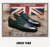  Oxford Shoes Men's PU Solid Color Classic Casual Daily Brogue Hollow Faux Suede Lace Up Dress Mart Lion - Mart Lion