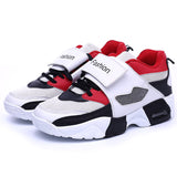 Air Cushion Sneakers Men's Casual Running Shoes Boys Non-Slip Sport Women Unisex Sneakers Mart Lion White Red 35 