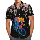 Summer Men's Hawaiian Shirts Psychedelic Mushroom Print Loose Short Sleeve Party Beach Shirts Mart Lion MOGU19 US SIZE XL 