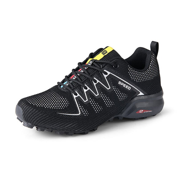 Men's Shoes Sneakers Breathable Outdoor Mesh Hiking Casual Light Sport Climbing Mart Lion K100black 7 