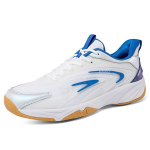 Men's luminous tennis shoes badminton outdoor sports tennis anti-slip and wear-resistant Mart Lion Blue 38 