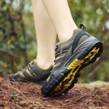 Summer Hiking Shoes Women Hiking Shoe Mesh Hollow Breathable Outdoor Trekking Sports Wear-Resistant Men's Shoe