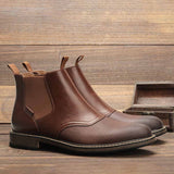 Men's Brogue Ankle Boots Retro Mart Lion Brown 663 40 