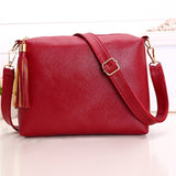 Designer Women Crossbody Bag Soft Pu Leather Shoulder Messenger Bag Purse Ladies Handbags Mart Lion Wine red  
