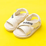 Summer Toddler Boys Sandals Canvas Solid Outdoor Shoes for Kids Boys Breathable Beach Mart Lion beige 15 