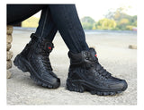  Tactical Military Combat Boots Men's Genuine Leather US Army Hunting Trekking Camping Mountaineering Winter Work Shoes Boot Mart Lion - Mart Lion