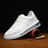 Men's Luxury Casual Sneakers Breathable White Heighten Tenis Shoes Flat Lace-Up Calçado Desportivo Mart Lion   