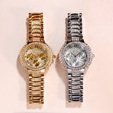 Top Women Watches Ladies  Quartz Full Rhinestone Wristwatches Relogio Feminino Mart Lion   