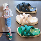 Girls Sandals Slides Kids Summer Beach Sandals One-word Thongs Princess Sweet Kids Slippers for Bath Swimming Indoor Outdoor Mart Lion   