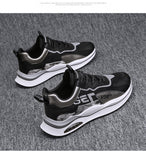  Factory Sneakers Men's Lace-up Mesh Breathable Casual Student Running Jump Up Sport Shoes Cross-border Mart Lion - Mart Lion