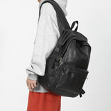  Backpack Men's Leather Young Boy School Bag Luxury Rucksack Design Knapsack Casual Style Mart Lion - Mart Lion