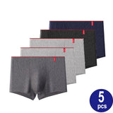 5 Pcs Men's Boxer Cotton Calzoncillos Hombre Underpants Lingerie Lots Boxershorts Majtki Meskie Panties Underwear Mart Lion   