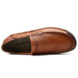 Casual Men's Shoes Genuine Leather Handmade Loafers Moccasins Slip on Driving Mart Lion   