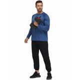 Men's UPF 50+ Rash Guard T-Shirt Athletic Crewneck Sweatshirt Long Sleeve Fishing Hiking Workout Outdoor Pullover Mart Lion   