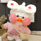 Kawaii Cartoon LaLafanfan 30cm Cafe Duck Plush Toy Stuffed Soft Kawaii Duck Doll Animal Pillow Kids Children Mart Lion 11  