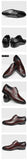 Men's Burgundy and black Leather Oxford Derby shoes crocodile skin printing Formal dresses office casual dress Mart Lion   