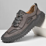 Harajuku Shoes Men's Luxury Handmade Genuine Leather Sports Designer Jogging Trainers Walking Sneakers Mart Lion   