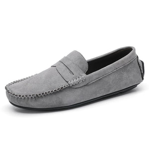 Men Handmade Loafers Casual Shoes Sneakers Driving Walking Casual Loafers Male Sneakers Mart Lion Gray 39 