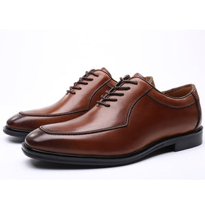 Casual Shoes Men's Dress Shoes Wedding Party Office Formal Style Oxfords Designer Brand Leather Mart Lion Brown 38 