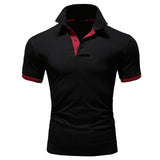 Sportswear Men's Polo Shirt Short-sleeved Polo T Shirt Summer Slim Outdoor Shirt Mart Lion Black S 