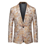Men's Blazer Casual Steampunk Jacket Luxury Art Print Terno Social Masculino Homme Mart Lion 205 Asian L 55kg-63kg 