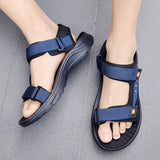 Men's Sandals Summer Shoes Trendy Slippers Breathable Beach Flip Flops Casual Slip-on Flats Sandals Mart Lion   