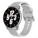 Smart Watch Round Waterproof Smartwatch Men's Women Fitness Tracker Blood Pressure Monitor for Android IOS Smart Clock Mart Lion Grey  