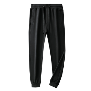 Men's Summer Black  Jogging Casual Pants Sports Lace-Up Solid Color Loose Stretch Pencil Pants Outdoor Cool Casual Pants Mart Lion   