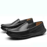 Men's Mocasines Leather Casual Loafers Luxury Shoes Handmade Soft Leather Mart Lion   