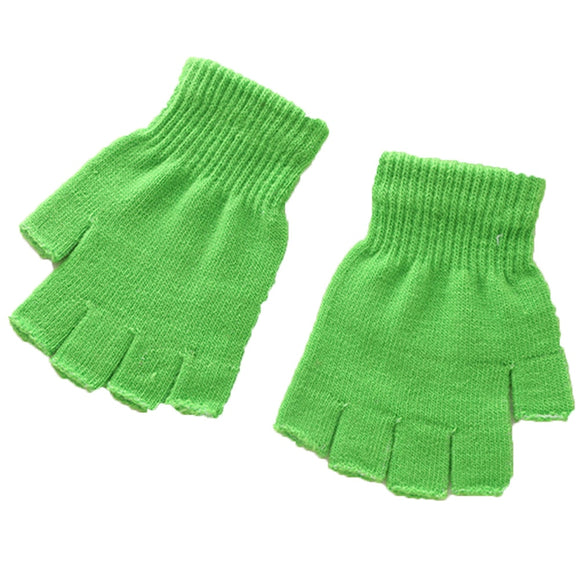  Wool Knitted Fingerless Flip Gloves Winter Warm Flexible Touchscreen Gloves Men Women Unisex Exposed Finger Mittens Glove Mart Lion - Mart Lion