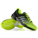 Running Shoes Breathable Men's Sneakers Fitness Air Shoes Cushion Outdoor Brand Sports Shoes Platform Flying Woven Lace-Up Shoes Mart Lion green 8702 36 