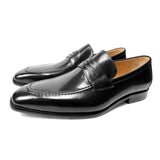 Luxury Classic Men's Wedding Dress Shoes Brown Real Cow Leather Monk Buckle Strap Pointed Toe Oxford Loafer Mart Lion Black 7 