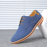 Men's Casual Shoes Lace Up Classic British Summer Oxford Shoes Black Flat Footwear Mart Lion   