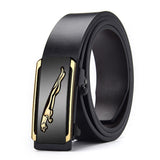 Product Belt men's leather toothless automatic buckle cowhide belt casual Belt Mart Lion PHK baozi goold China 