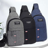 Chest Bag Men's handbag Casual Oxford Cloth Tide Sports Small Bags Shoulder Messenger Handbag Rucksack Mart Lion Blue  