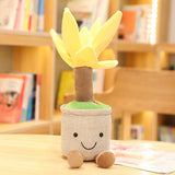 Lifelike Plush Fortune Tree Toy Stuffed Pine Bearded Trees Bamboo Potted Plant Decor Desk Window Decoration Gift for Home Kids Mart Lion yellow Bearded tree see description 
