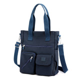 Women Shoulder Bag Top-handle Nylon Female Travel Bags Large Capacity Shopping Crossbody Ladies Mart Lion Deep Blue (30cm<Max Length<50cm) 