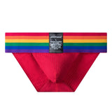 Jockmail Underwear Men's Briefs Slips Penis Pouch Panties Bikini Brief Cueca Gay Hombre Breathable Underpants Rainbow Mart Lion   