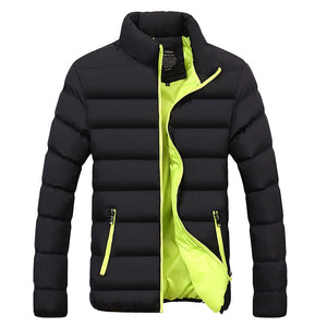 Winter Jacket Men's Clothes Solid Colors Ultra-light Parka ackets And Coats Stand Collar Bubble Coat Puffer Mart Lion   