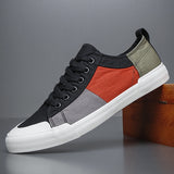 Men's Canvas Shoes Breathable Sneakers Casual Vulcanize Classic Korean Board Mart Lion 22106 black 38 