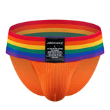 Jockmail Underwear Men's Briefs Slips Penis Pouch Panties Bikini Brief Cueca Gay Hombre Breathable Underpants Rainbow Mart Lion   