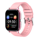 Smart Watch Women Men's Full Touch Dial Call Fitness Tracker IP67 Waterproof Bluetooth Answer Call Smartwatch For Xiaomi Mart Lion Pink  