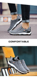 Men's Walking Shoes Slip on Casual Shoes Thick Bottom Non-slip Outdoor Hiking Sneakers Mart Lion   
