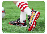 Blue Turf Soccer Shoes For Boys Child Futsal Sneakers Soccer Cleats Indoor Football Kids tacos de futbol Mart Lion   