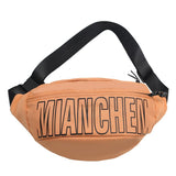 men's Bag Casual Canvas Waist Bags For Chest Bag Trendy Leisure Shoulder Chest Phone Purse Young Boy Sport Pack Mart Lion Orange chest bag (30cm<Max Length<50cm) 