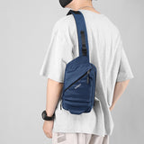 Canvas Chest Bags For Men's Phone Chest Pouch Casual Waist Bags Pattern Fanny Pack Male Shoulder Bags Leisure Mart Lion   