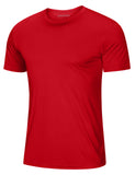 Soft Summer T-shirts Men's Anti-UV Skin Sun Protection Performance Shirts Gym Sports Casual Fishing Tee Tops Mart Lion Tomato Red CN L (US M) China